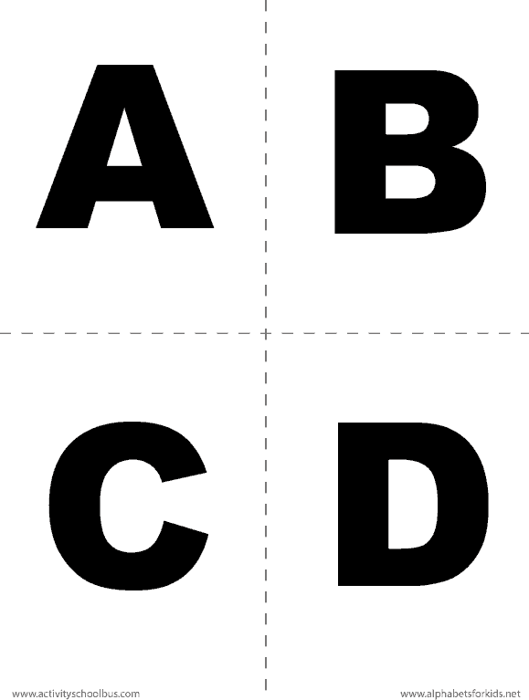 online printable alphabet letters