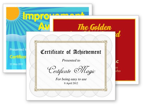 online printable award certificates