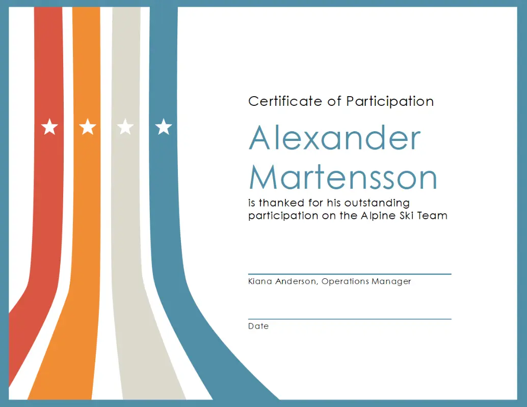 online printable award certificates