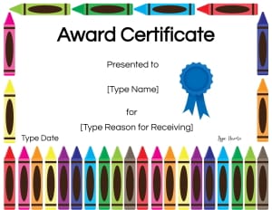 online printable awards