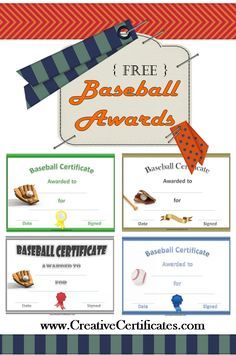 Free Editable Baseball Certificates - Customize Online &  Print at Home