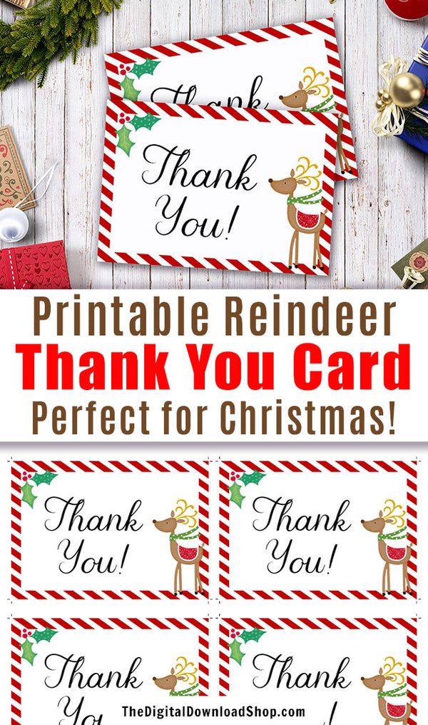 online printable christmas thank you cards