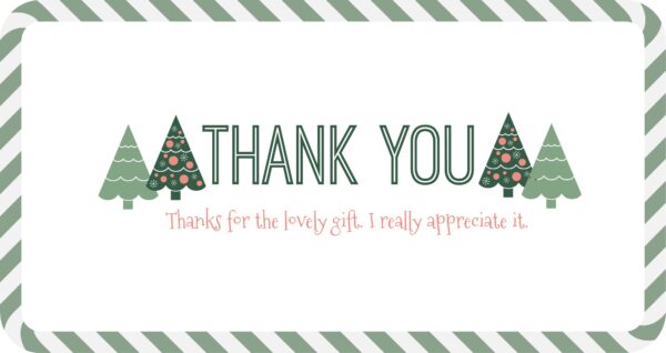 online printable christmas thank you cards