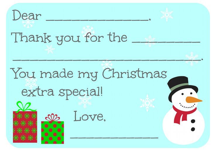 online printable christmas thank you cards
