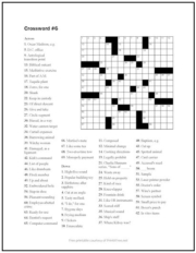 online printable crossword puzzles easy
