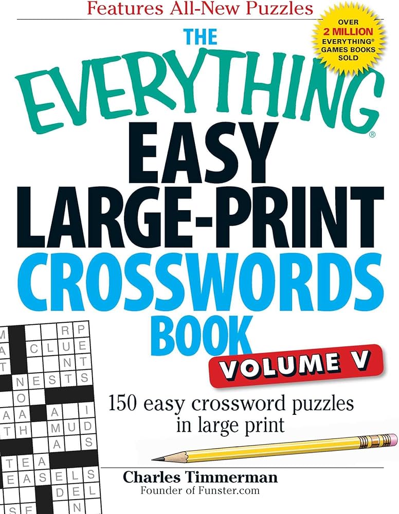 Buy The Everything Easy Large-Print Crosswords Book, Volume V: 150 ...