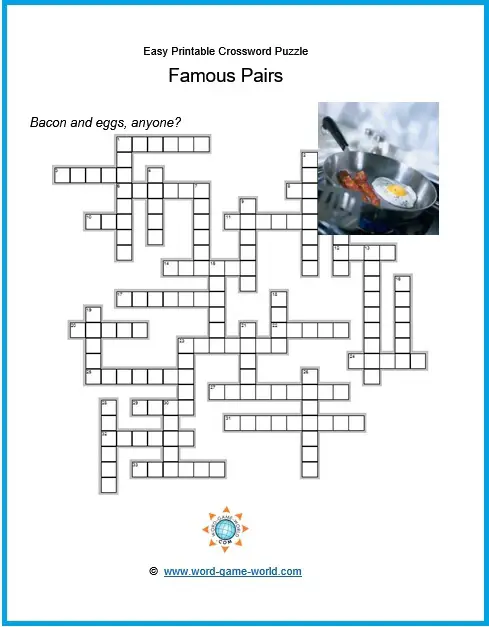 You CAN Solve Crosswords! Use These Easy Printable Crossword Puzzles!