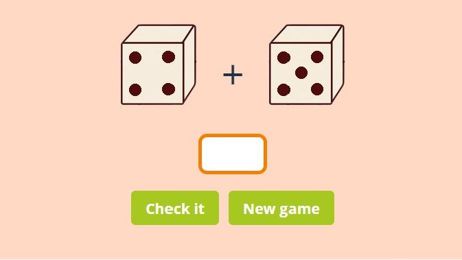 Addition Dice Games PRINTABLE + Online