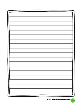 Printable lined paper | TPT