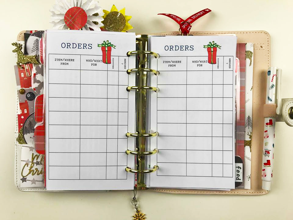 Christmas Planner Printables 2018 - ms.paperlover