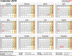 online printable planner 2018