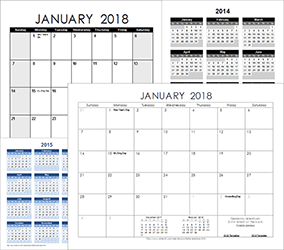 online printable planner 2018