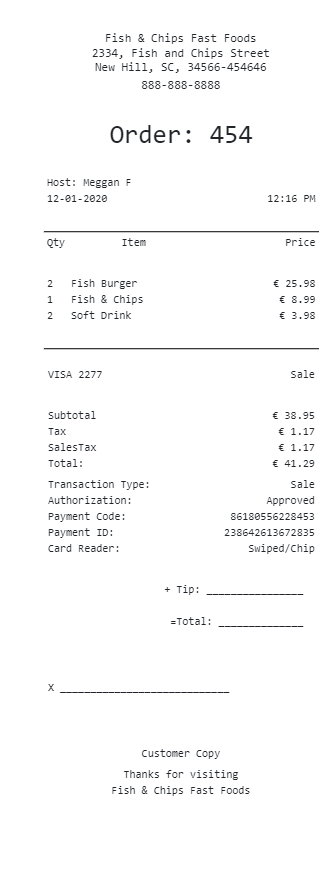 online printable receipt maker