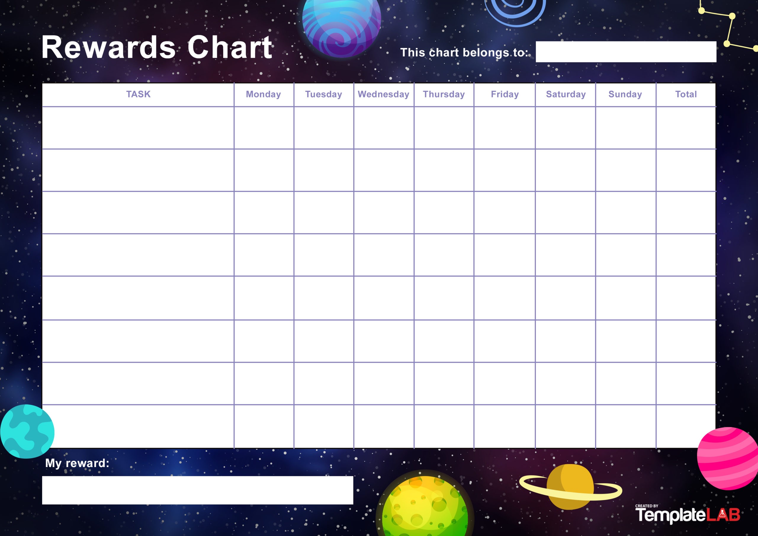 online printable reward charts