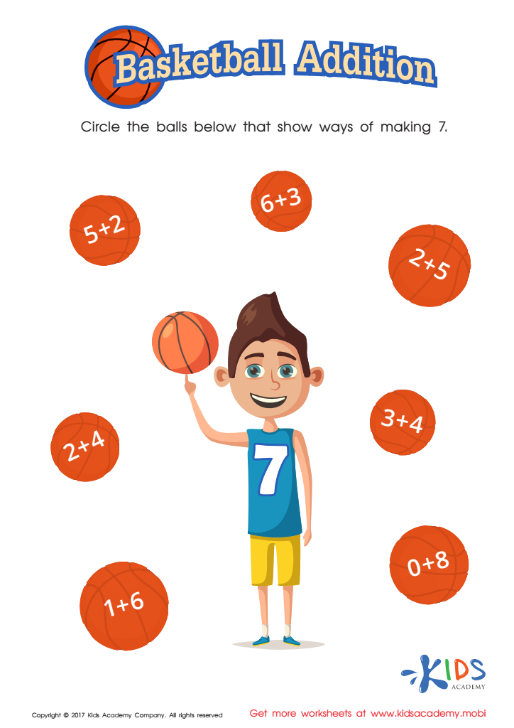 Online Addition Worksheet for Kindergarten - Fun Worksheet With ...