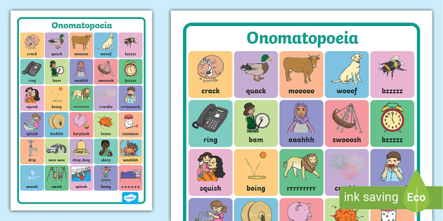 Onomatopoeia Poster Display | Primary English Resources