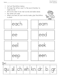 onset and rime worksheet