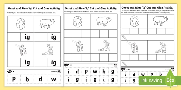 onsets and rimes worksheet