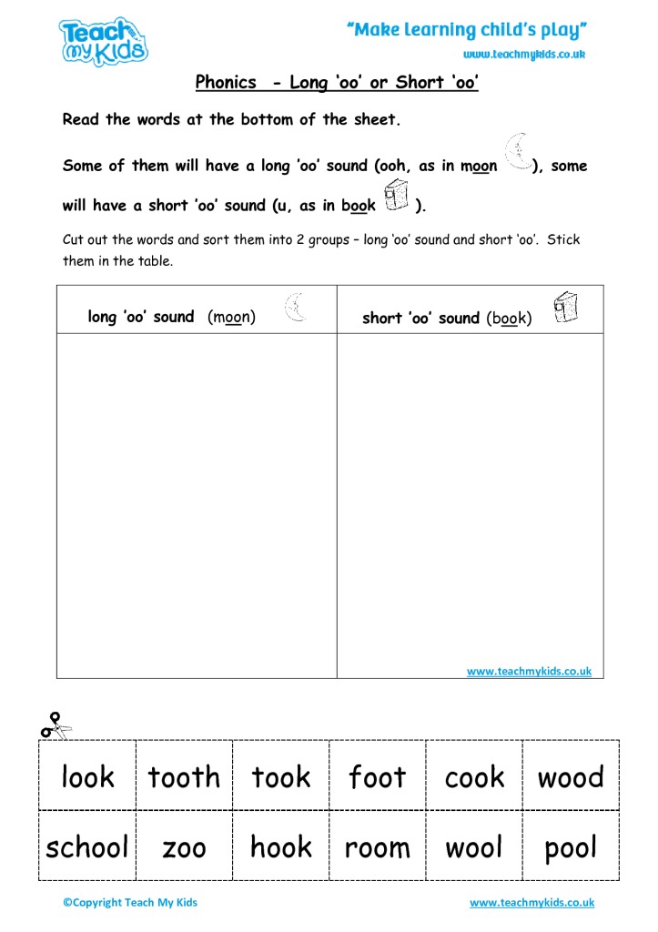 Words with OO Worksheets for Kids Online SplashLearn Worksheets Library