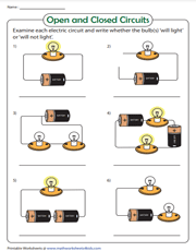 Electricity Worksheets