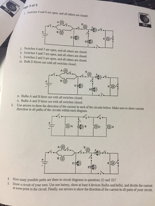 Solved Name: Date: 20.2 Open and Closed Circuits 20.2 READ | Chegg.com