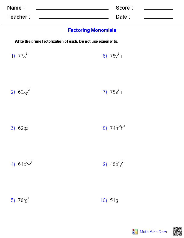 operations with polynomials worksheet