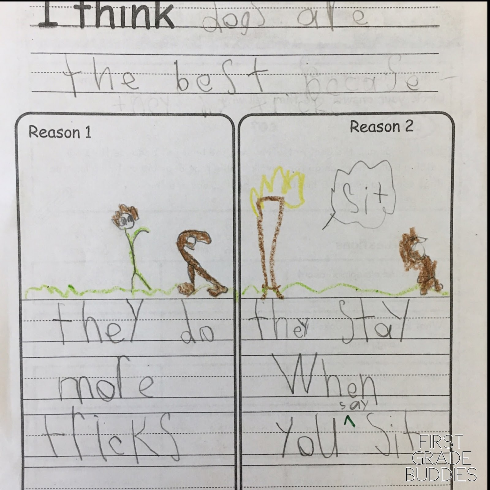 opinion lessons for first graders