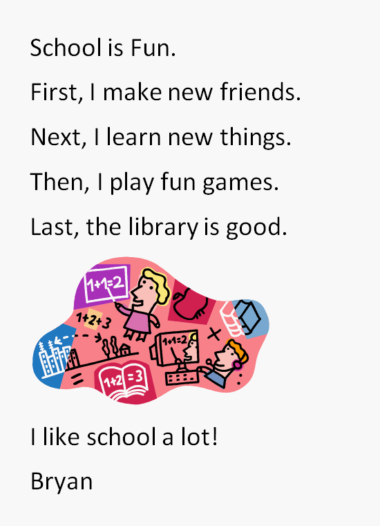 1st Grade Opinion Writing - School is Fun | K-5 Technology Lab