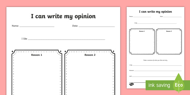 Giving Opinion Worksheet (Lehrer gemacht) - Twinkl
