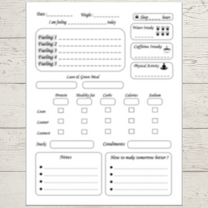 Easy 5 and 1 Fueling Journal &  Weight loss tracker for Women ...