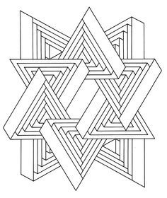 Op art jean larcher 11 - Optical Illusions (Op Art) Coloring Pages ...