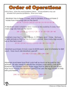 Order of Operations Worksheets for Halloween | Woo! Jr. Kids ...