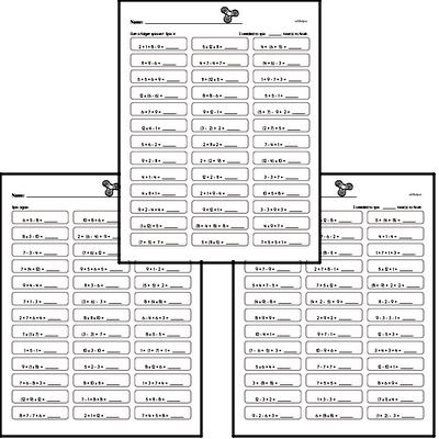order of operations easy worksheet