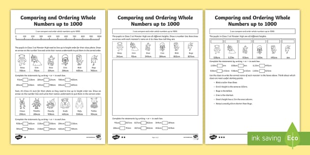 ordering 2 digit numbers worksheet primary resources