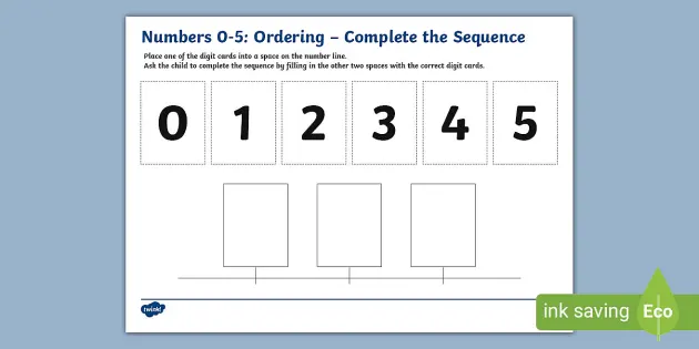 ordering and sequencing numbers worksheet ks2