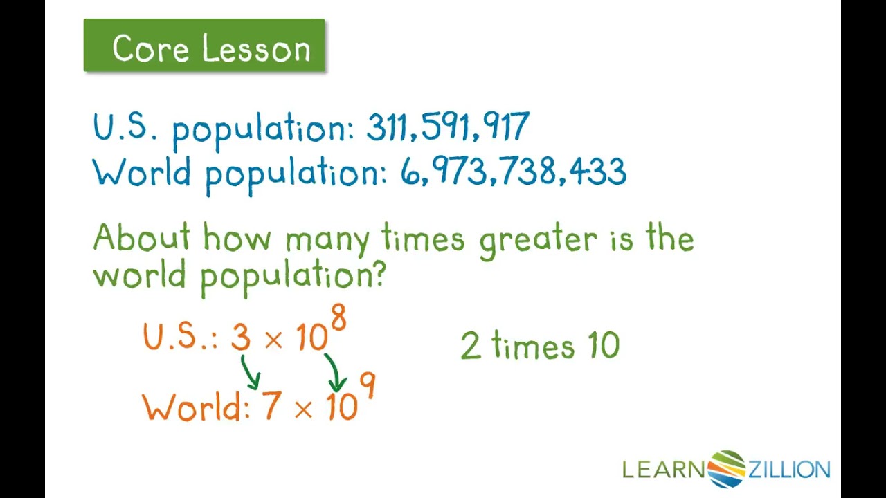 Compare large numbers using scientific notation