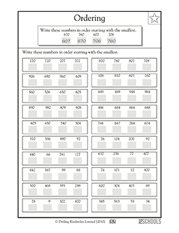 Putting numbers in order, numbers up to 990 | 2nd grade, 3rd grade ...