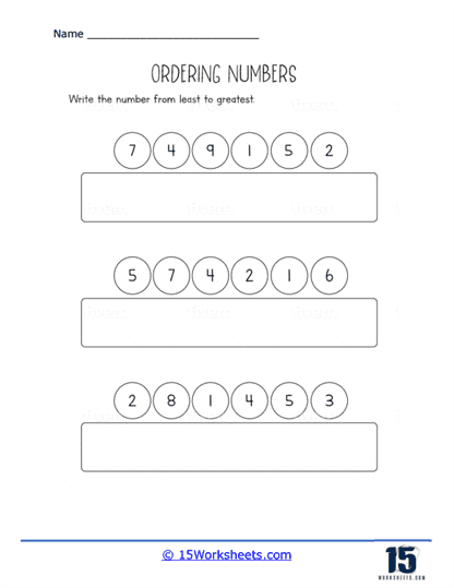Ordering Numbers Worksheets - 15 Worksheets Library