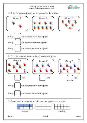 Ordering Numbers - URBrainy.com