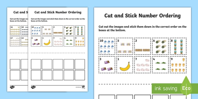ordering numbers worksheet key stage 1