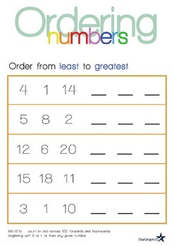 Ordering Numbers - Least to Greatest by EduFlip worksheets library