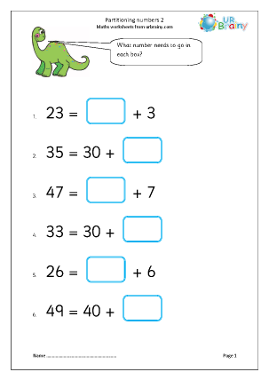 ordering numbers worksheet uk