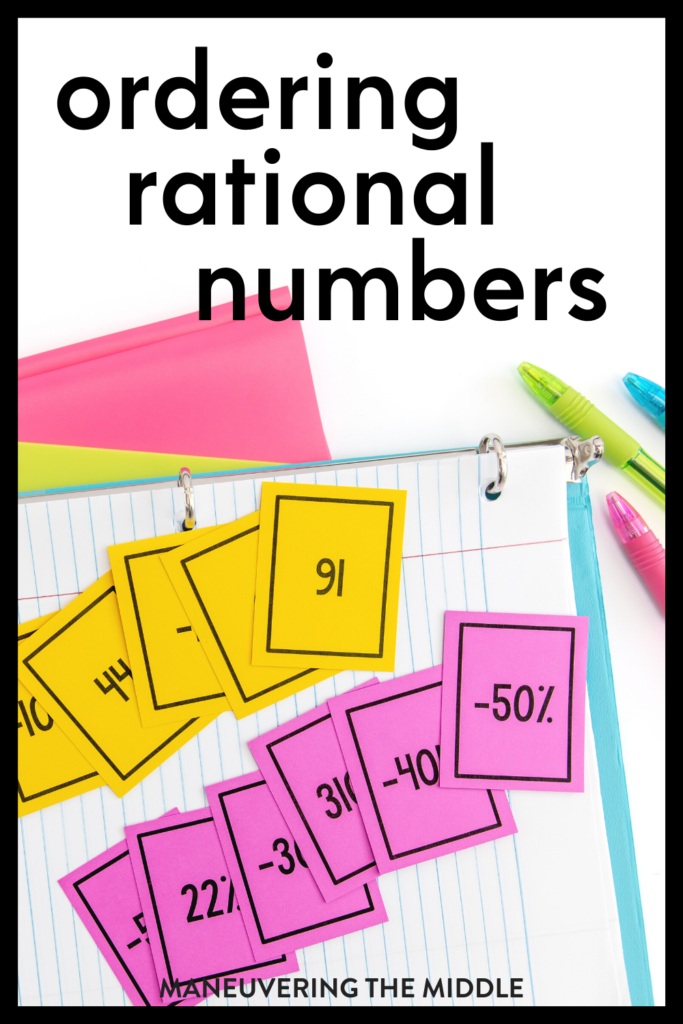 ordering rational numbers worksheet answers