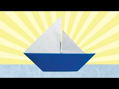 Origami Sailboat (Folding Instructions) - YouTube