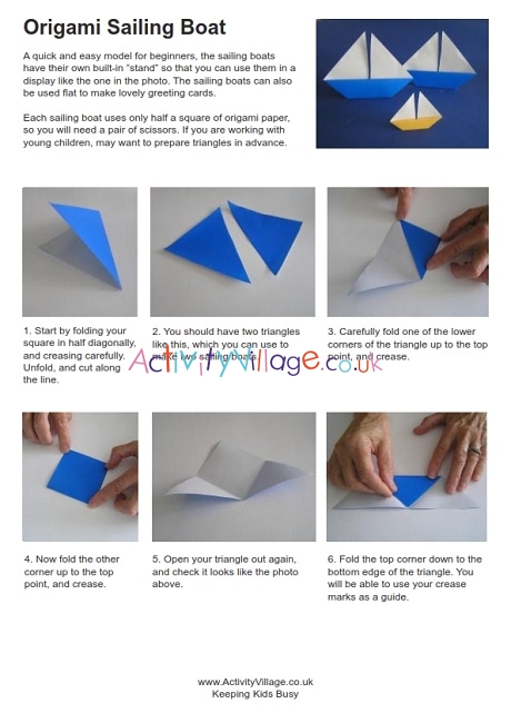 origami sailboat instructions printable
