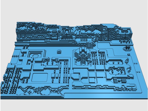original legend of zelda map poster