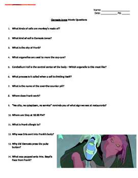osmosis jones worksheet
