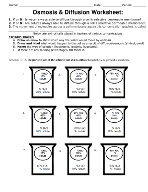 Diffusion And Osmosis Worksheet Answers - Fill and Sign Printable ...