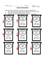 osmosis worksheet biology