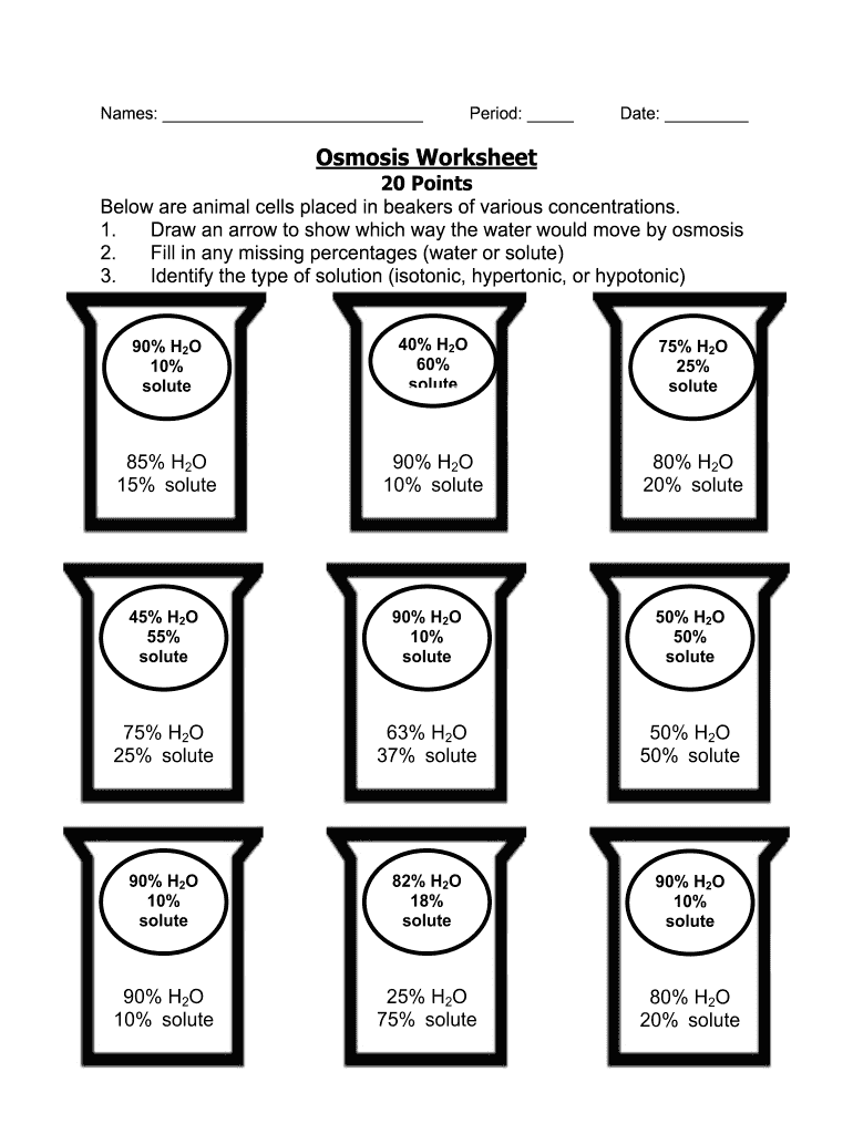 osmosis worksheet biology